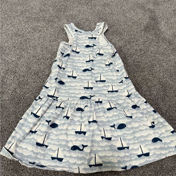 Winter Water Factory Nautical Whale Sailboat Valencia Dress Sz 6 - Picture 3 of 5